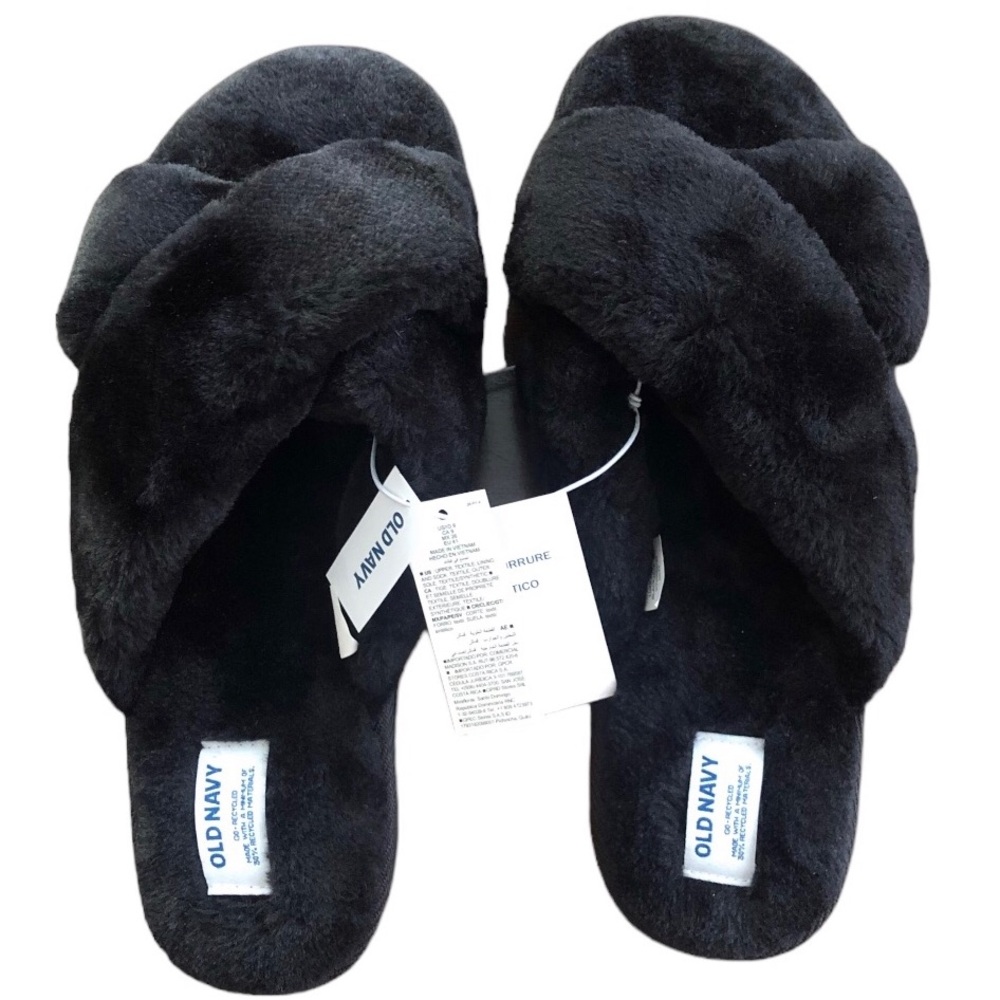 Old Navy | Faux Fur Slide Slippers size 9